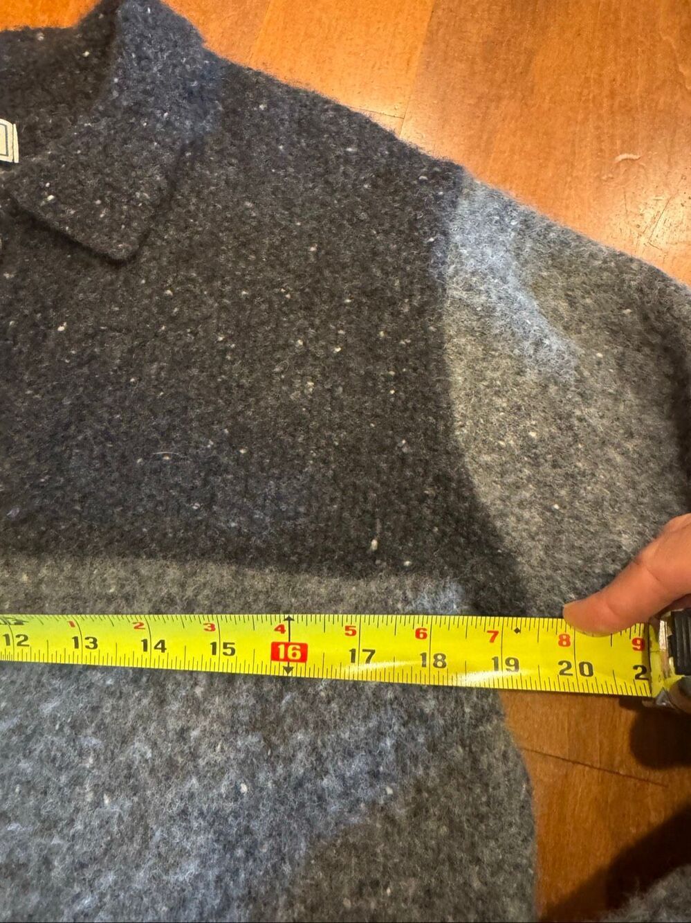 Vintage L.L.Bean Women’s M Lambswool Cardigan Made Scotland Colorblock Wool - Picture 3 of 5